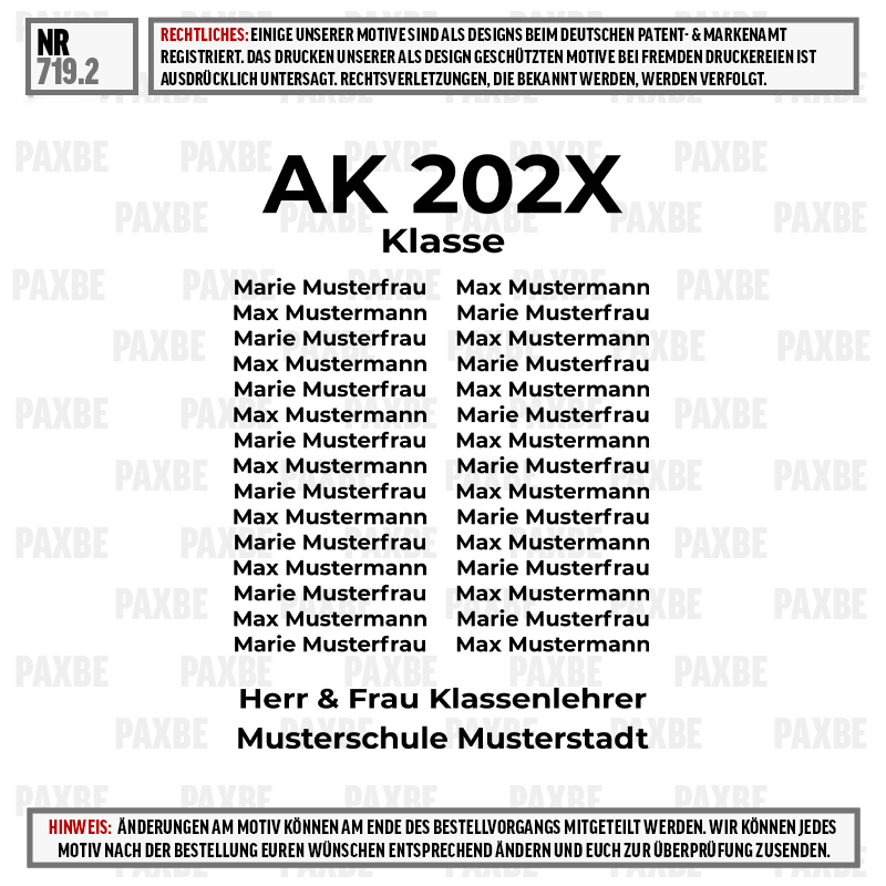 Schule, Klasse, Musterklasse, Musterschaft?, Bildtext, klassenlehrer, herr frau, musterschule, musterstadt, ak 202x