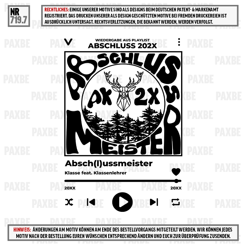 PLAYLIST WIEDERGABE ABSCHLUSSMEISTER 719.7 PLAYLIST WIEDERGABE ABSCHLUSSMEISTER 719.7