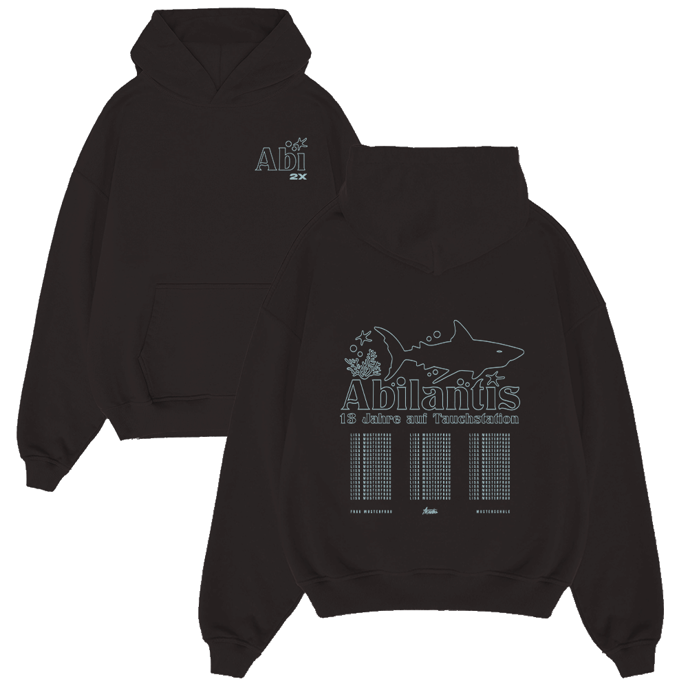 hoodie, schwarz, grafik, hai, Abilantis,  Hoodie, Black, Graphic, Shark, Print