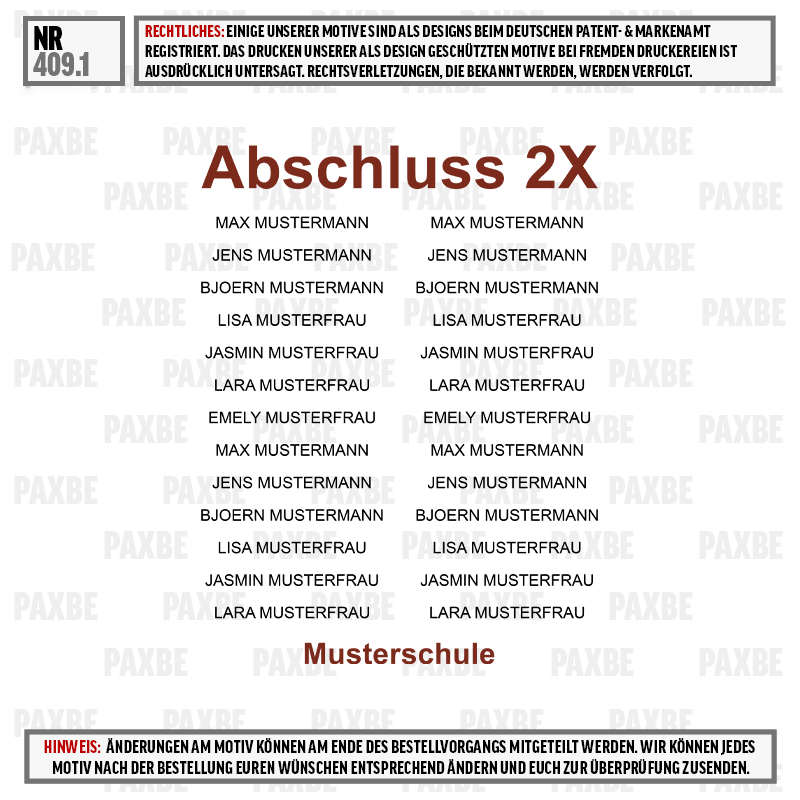 Musterkunst, Musterschule, Namensliste, Logo Muster, Karte, Musterfirma, Musterhaus, Text, Kartenlayout, Namenliste