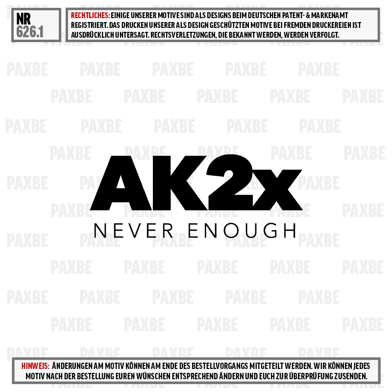 Logo, AK2x, Never Enough, Text, Mark, logo, AK2x, NEVER ENOUGH, weiße oberfläche, schriftzug