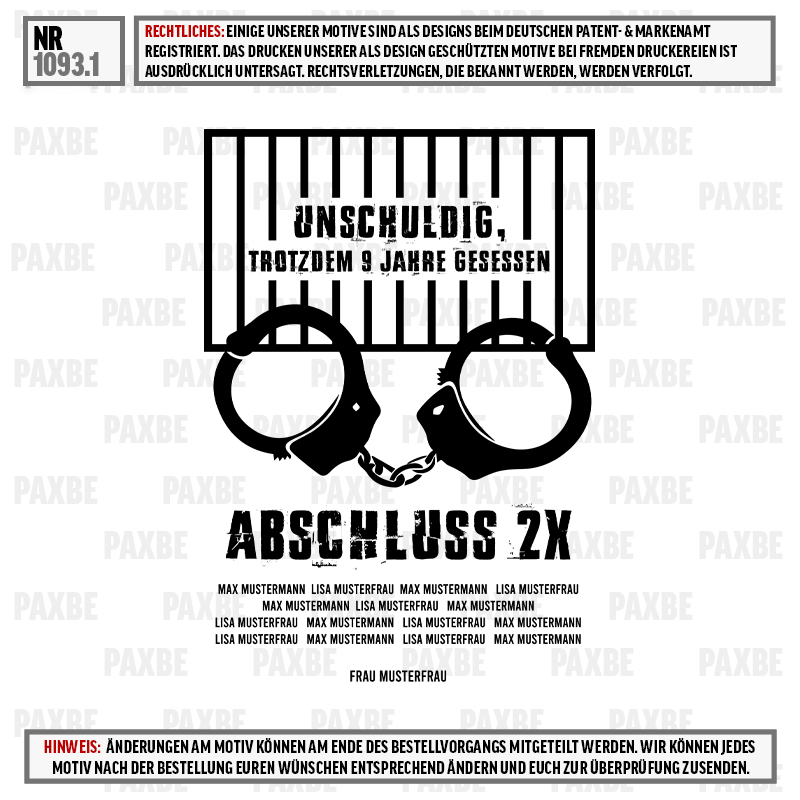 UNSCHULDIG 1093.1 UNSCHULDIG 1093.1