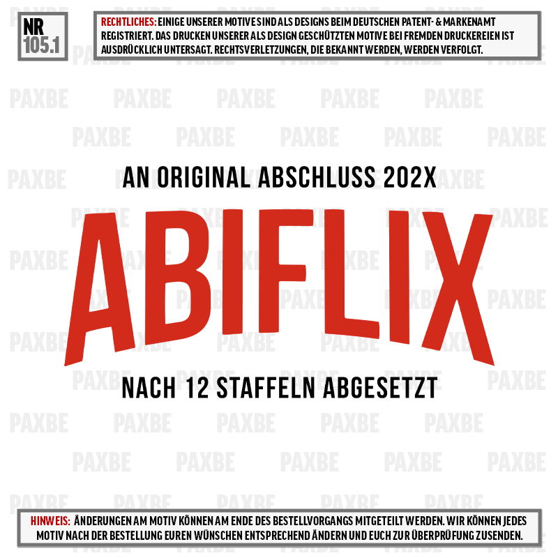 AN ORIGINAL ABSCHLUSS ABIFLIX 105.1