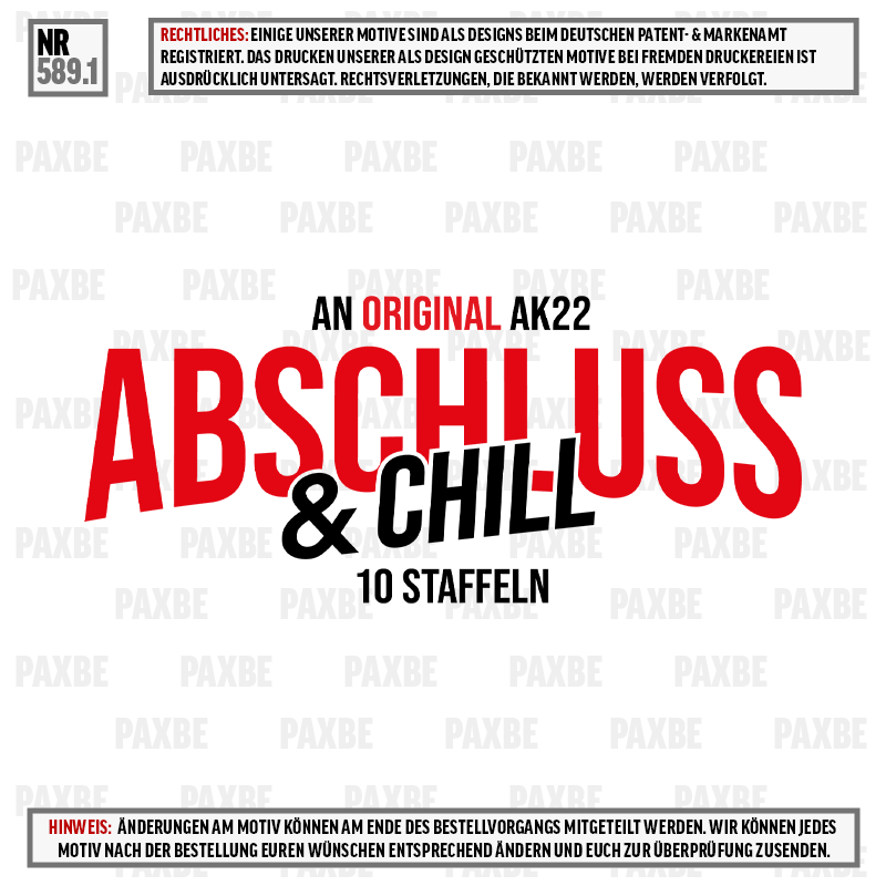 ABSCHLUSS AND CHILL 589.1