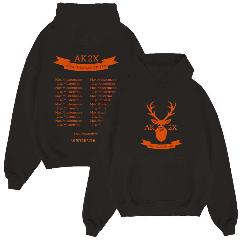 ABSCHLUSSMEISTER V 6.3 Strickwaren, Pullover, Sweatshirt, Kapuzenpulli, Kapuze, Strickwaren, Pullover, Sweatshirt, Kapuzenpulli, Kapuze