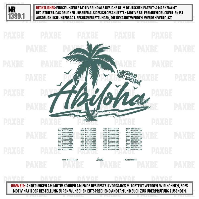 Hawaii, Palme, Surf Stil, Graphic Tee, Sand Strand, Palme, Abschluss-Design, Schriftzug, Sandstrand, Logo