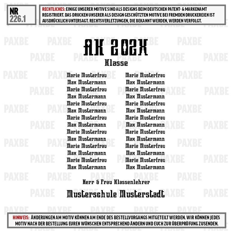 Klassenfoto, Musterbild, Schule, Musterfotos, Musterklasse, Klassenzimmer, Lehrer, Klassenliste, Musterschule, Musterstadt