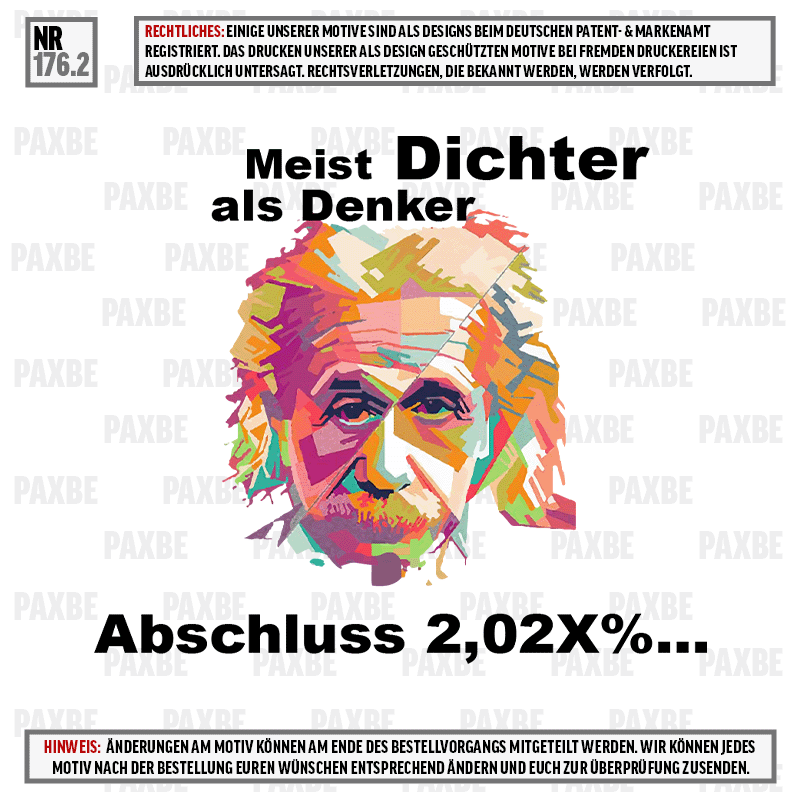 MEIST DICHTER ALS DENKER EINSTEIN 176.2 MEIST DICHTER ALS DENKER EINSTEIN 176.2