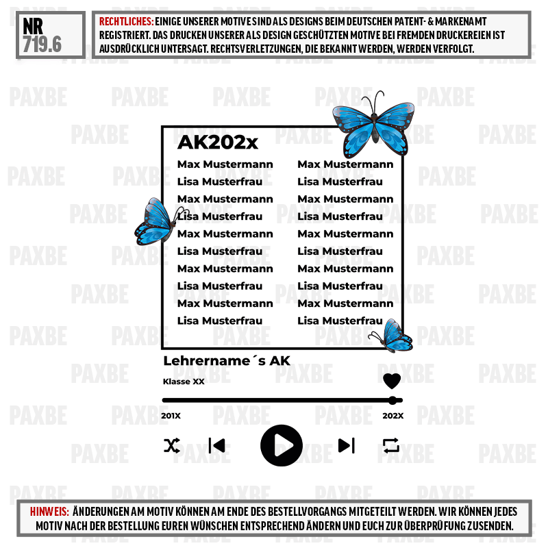 Schmetterlinge, diagramm, Lehrertisch, Klassenzimmer, AK202x, Schmetterling, PAXBE, Klassenzimmer, Planer, AK202x