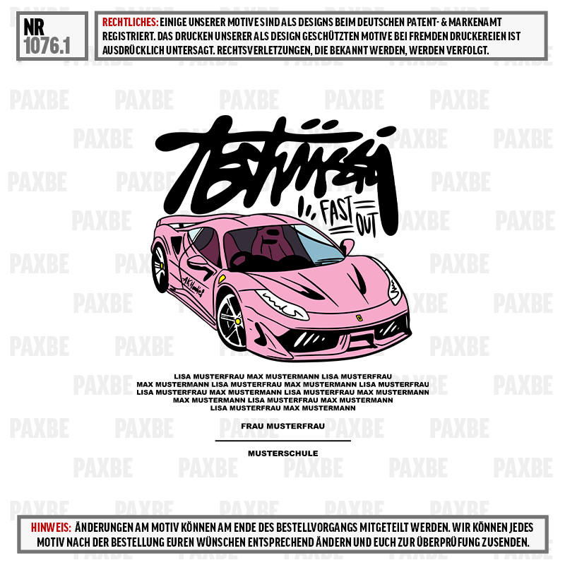 PINK FR TSCHÜSSI 1076.1 PINK FR TSCHÜSSI 1076.1