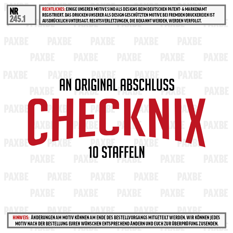 poster, CHECKNIX, 10 staffeln, an original abschuss, branding, design background, Chacknix, Ein Originalabschluss, 10 Staffeln, DVD-Box, Showtitel