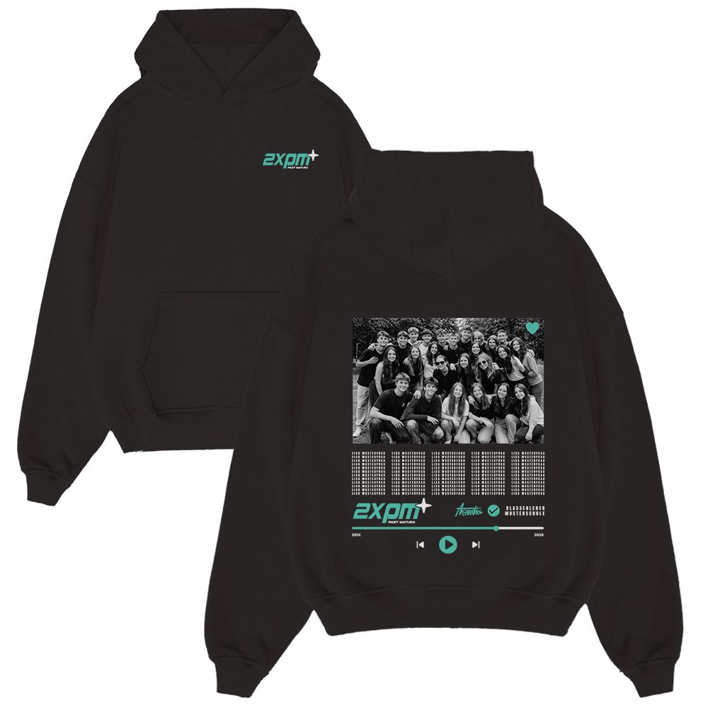 Hoodie, Schwarz, Gruppenfoto, Druck, Grafik, Hoodie, Schwarz, Foto-Druck, Gruppenfoto, Graphic Rückseite