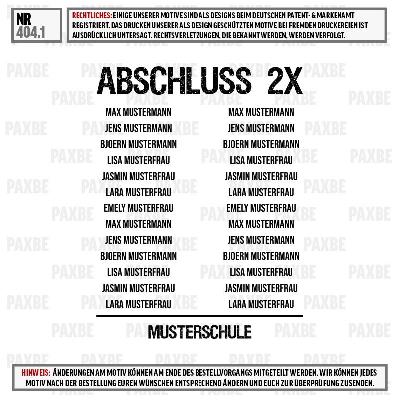 Schule, Abschluss, Musterliste, Namensliste, Schullogo, poster, musterschule, abschluß, namensliste, schulkunde