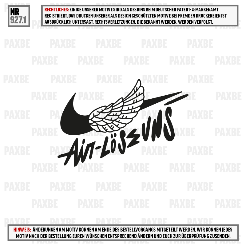 AIR LÖSE UNS 927.1 AIR LÖSE UNS 927.1