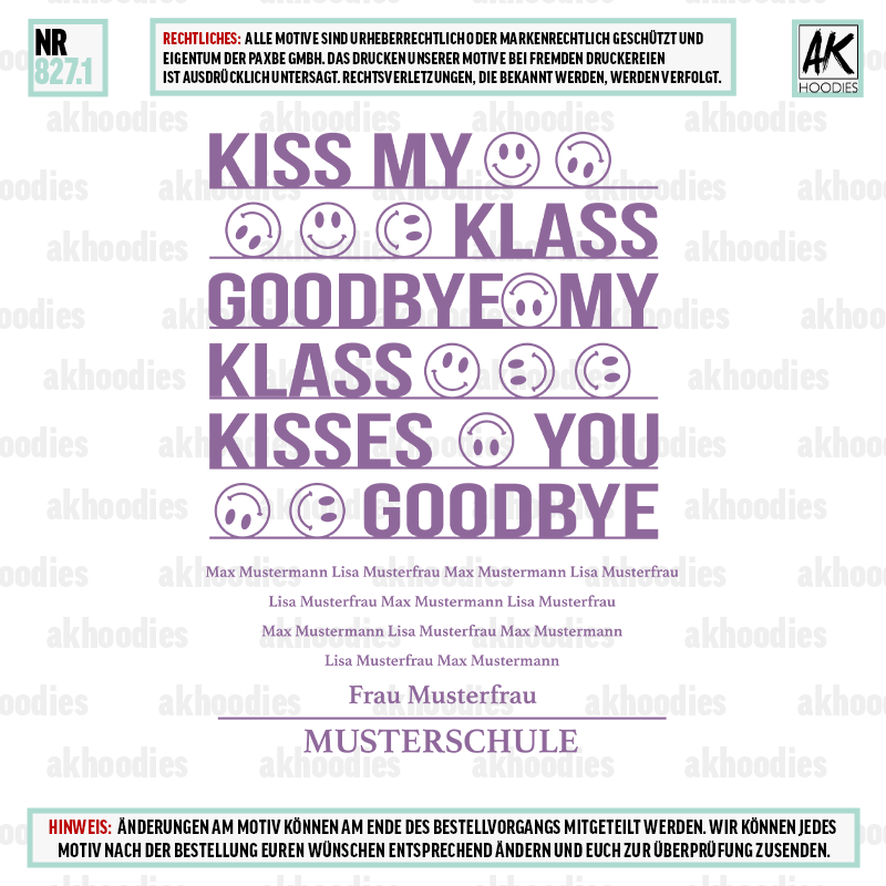 KISS MY CLASS GOODBYE 827.1