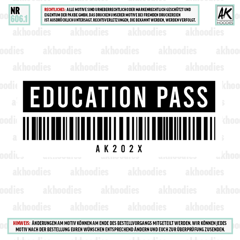 EDUCATION PASS BOARDING 606.1